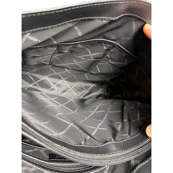 Michael Kors Voyager Crossgrain Leather Tote- Black*New without tags - Picture 3 of 10